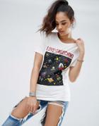 Love Moschino Galaxy Print T-shirt - White