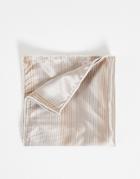 Bolongaro Trevor Pocket Square In Stone-neutral