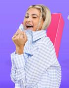 Asos Design Oversized Seer Sucker Shirt In Blue Gingham-multi
