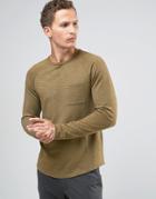 Celio Sweatshirt With Pocket - Green