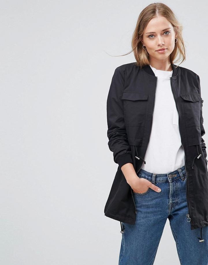Only Turn Lightweight Parka Jacket - Green