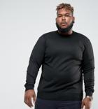 Duke King Size Crew Neck Sweater In Black - Black