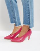 Raid Amber Hot Pink Kitten Heeled Shoes - Pink