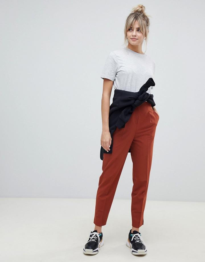 Asos Design Mix & Match High Waist Cigarette Pants