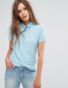 J.d.y Polo Shirt With Tipping - Blue