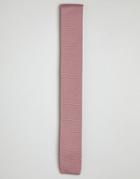 Gianni Feraud Knitted Dusty Pink Tie - Pink