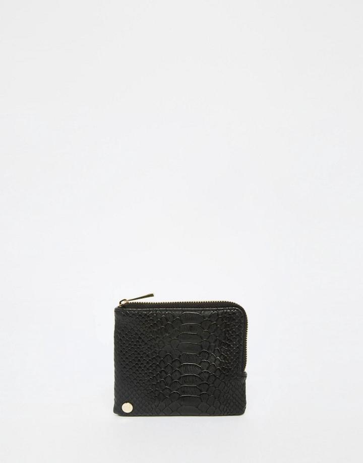 Mi-pac Python Zip Around Wallet - Black