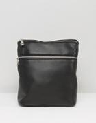 Asos Mini Double Zip Backpack - Black