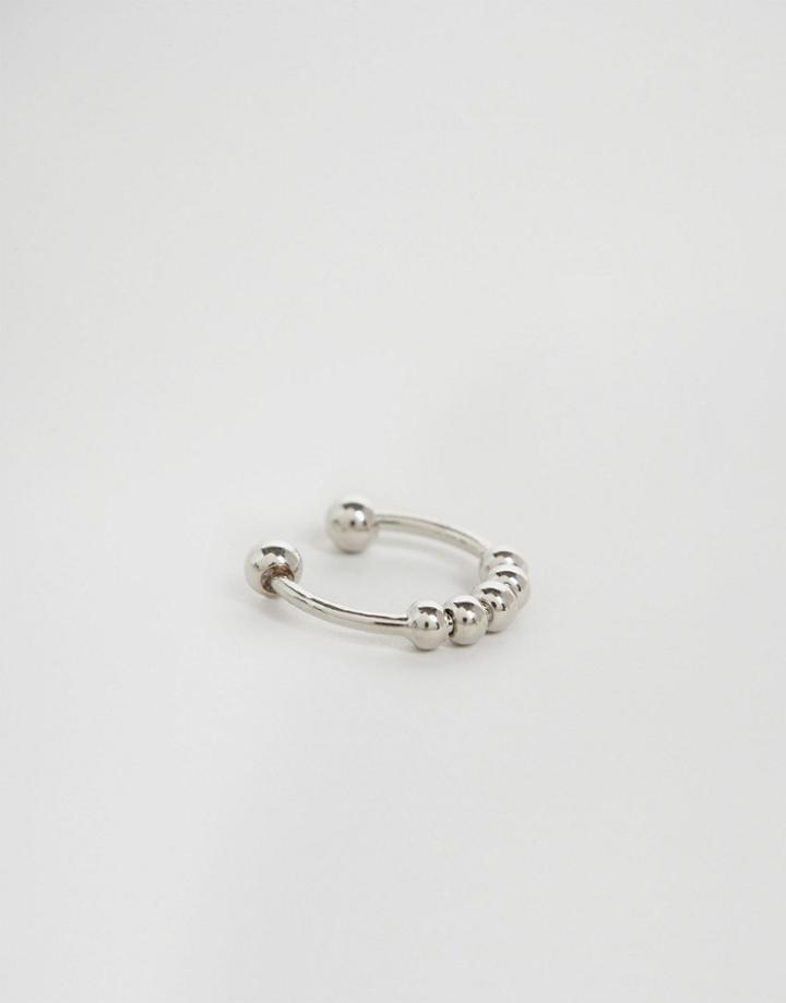 Asos Ball Faux Nose Ring - Rhodium