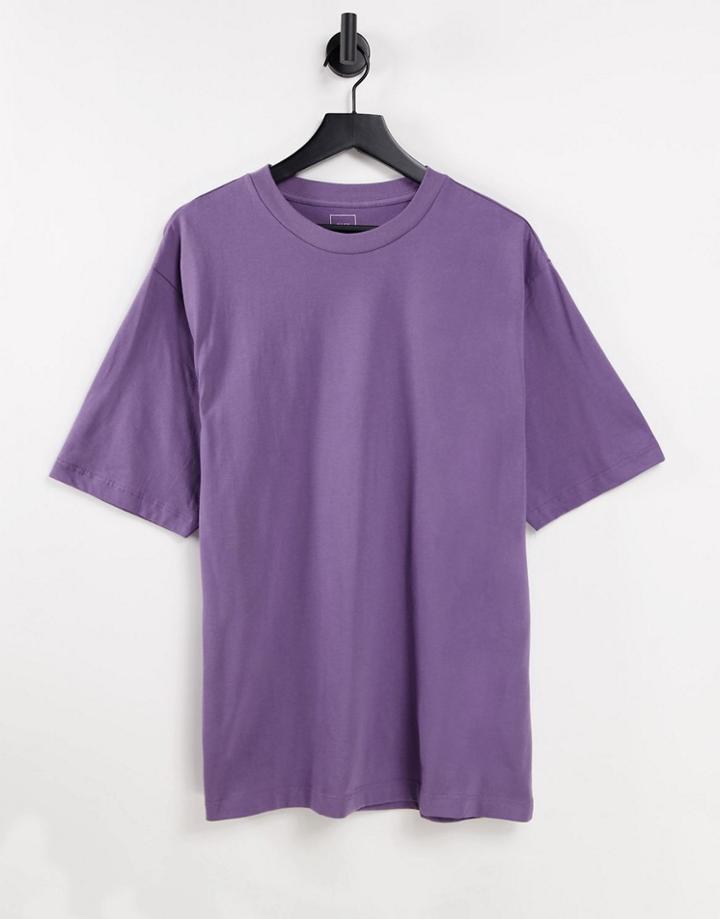 River Island Oversized T-shirt In Purple