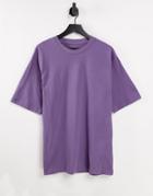 River Island Oversized T-shirt In Purple