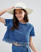 Liquorish Floppy Straw Hat