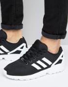 Adidas Originals Zx Flux Em Sneakers In Black - Black
