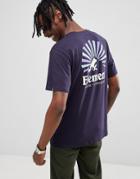 Element Rising Back Print T-shirt In Navy - Navy