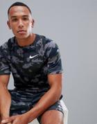 Nike Training Dry Camo T-shirt In Gray 923524-036