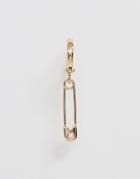 Designb Safety Pin Single Earring In Gold - Gold