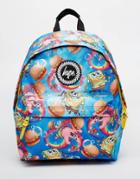 Hype X Spongebob Backpack With Burger And Patrick Print - Multi