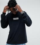 Crooked Tongues Long Sleeve T-shirt With Logo Print In Black - Black