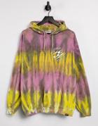 Vintage Supply Hoodie With Logo In Purple Tie Dye