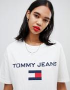 Tommy Jean 90s Capsule 5.0 Logo T-shirt - White