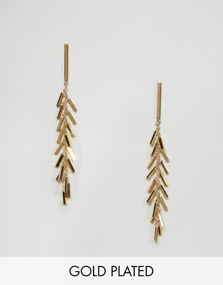 Gorjana Gold Plated Fringe Earrings - Gold