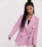 Collusion Stripe Dad Blazer-multi