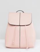 Pieces Clean Backpack With Drawstring - Pink