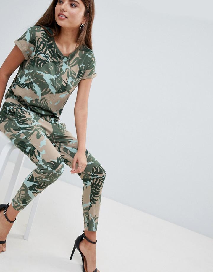 G-star Printed Jumpsuit - Green