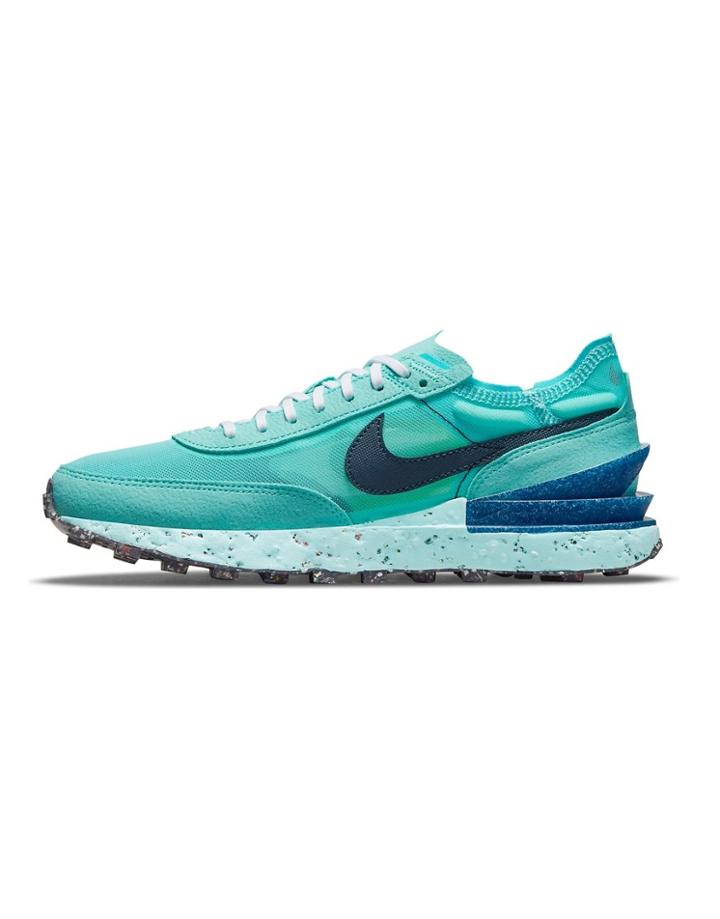 Nike Waffle One Crater Sneakers In Dynamic Turquoise-blues