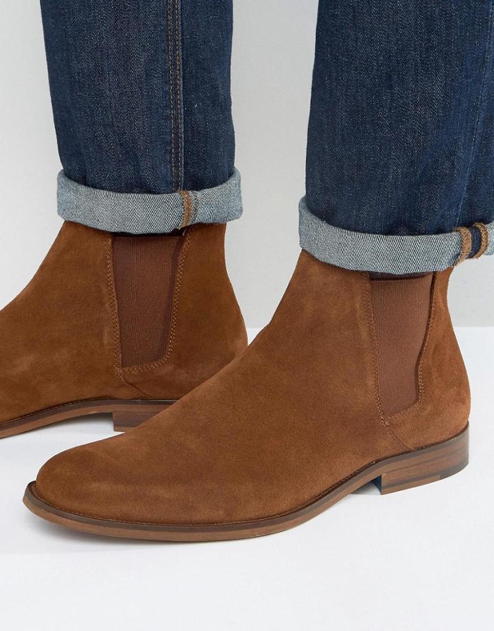 Aldo Vianello Suede Chelsea Boot - Brown