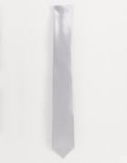 Gianni Feraud Plain Silver Tie - Silver