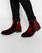 Diesel Anklyx Zip Boots - Red