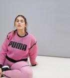 Puma Plus Exclusive To Asos Active Mesh Sweatshirt - Purple