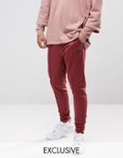 Puma Skinny Track Joggers In Red Exclusive To Asos - Red