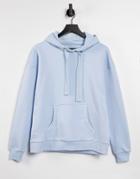 Chelsea Peers Lounge Hoodie In Pastel Blue-blues