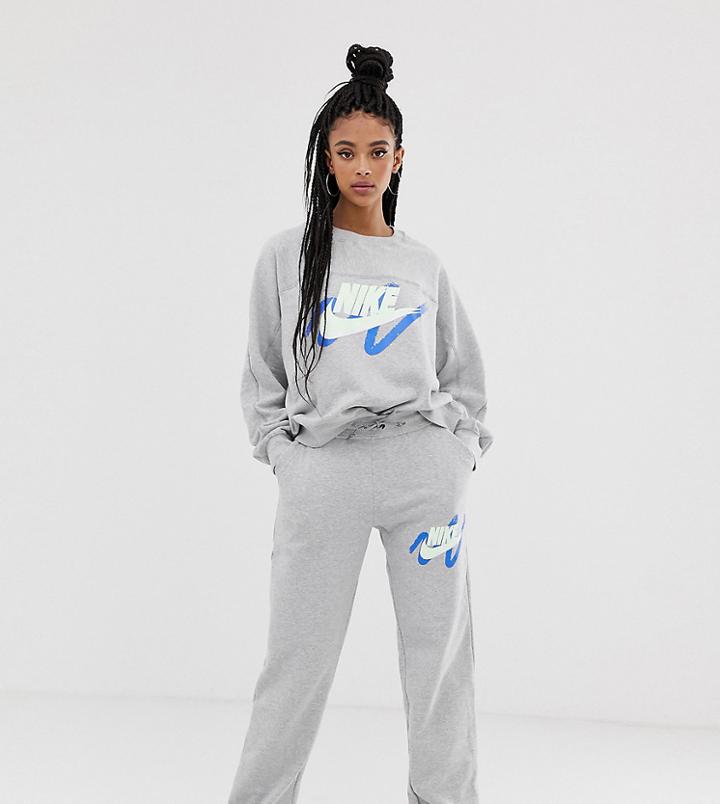 Nike Archive Exclusive To Asos Gray Scribble Logo Sweatpants