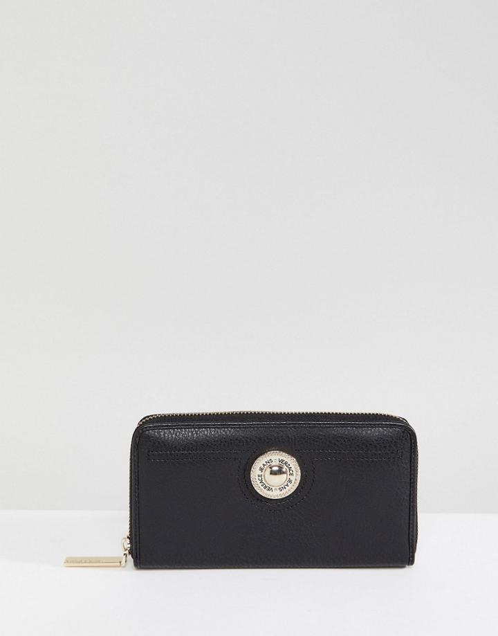 Versace Jeans Zip Around Wallet - Black