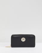 Versace Jeans Zip Around Wallet - Black
