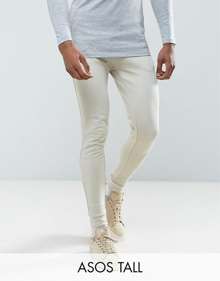Asos Tall Joggers In Beige - Beige