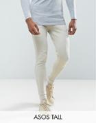 Asos Tall Joggers In Beige - Beige