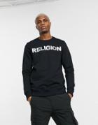 Religion Reflective Logo Sweatshirt In Black