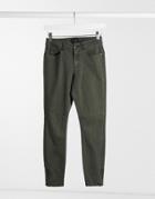 Vero Moda Skinny Jeans In Dark Green