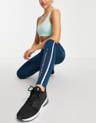 Puma X Helly Hansen Training Leggings In Navy And Teal