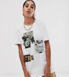 Reclaimed Vintage Inspired T-shirt With Photographic Print-white