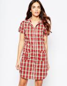 Wal G Dress In Check With Pocket Detail