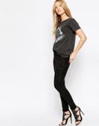 Minimum Lura Super Skinny Pants - Black