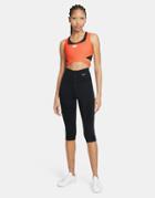 Nike Tennis X Naomi Osaka Ribbed Crop Top In Orange