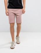 New Look Jersey Shorts In Dark Pink - Pink