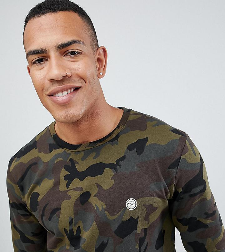 Le Breve Tall Camo Sweatshirt - Green