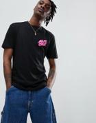 Santa Cruz Slasher Dot Back Print T-shirt In Black - Black